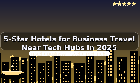 5-Star Hotels for Business Travel Near Tech Hubs in 2025